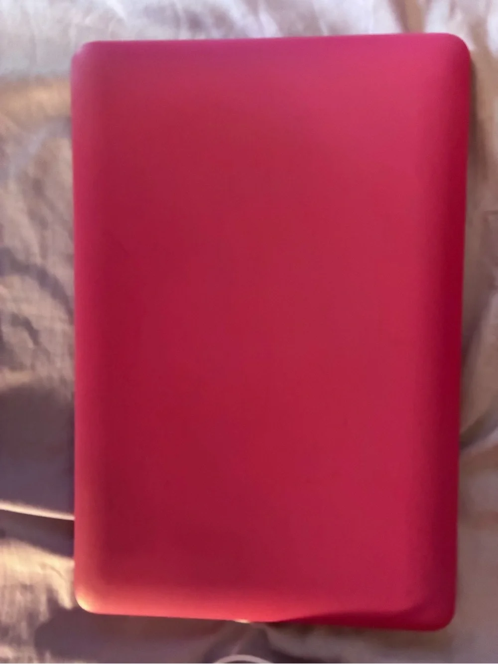 Compact Pink Laptop with Matching USB Mouse